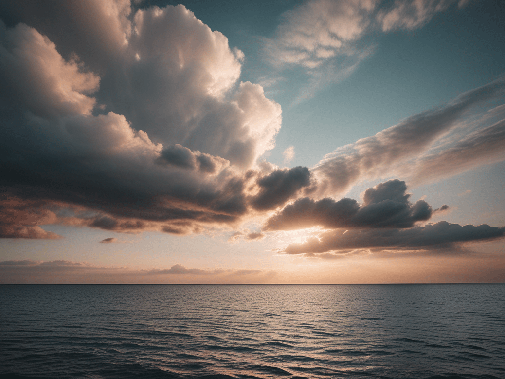 Cirrostratus on the&nbsp;sea