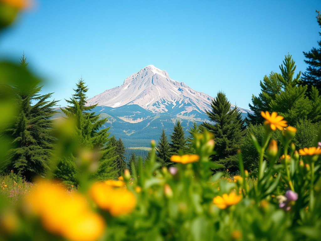 Mountain Landscape With Lake on The Alps –&nbsp;July